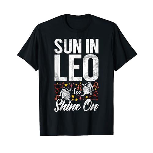 しし座の太陽が獅子座の星座に輝きます。 Tシャツ : Shining Today 