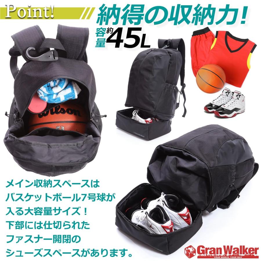 Gran Walker] スポーツリュック 大容量 45l 大型 撥水 リュック