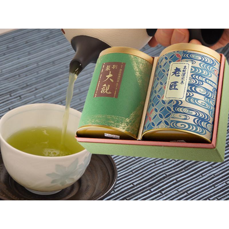 ギフト お中元 2026 老お茶 茶葉 老匠 濃煎茶 大観 90g（6g×15袋) 老