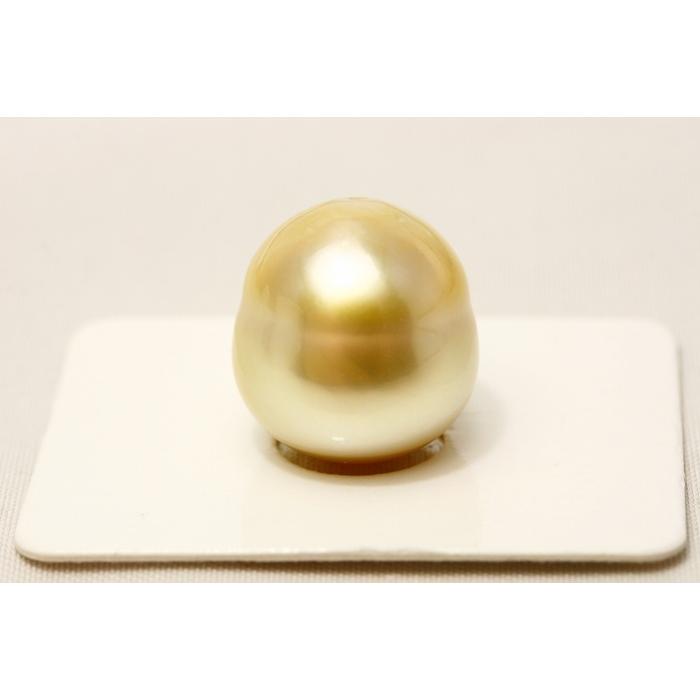 南洋白蝶真珠パールルース 16×14mm ナチュラルゴールドカラー | www