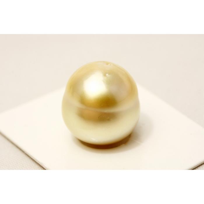 南洋白蝶真珠パールルース 16×14mm ナチュラルゴールドカラー | www