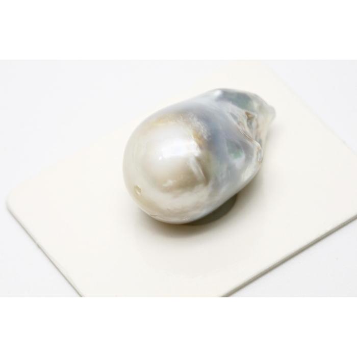 南洋白蝶真珠パールルース　14×12mm　ホワイトカラー 南洋白蝶真珠パールルース 両穴 22×14mm ホワイトカラー : 真珠倶楽部