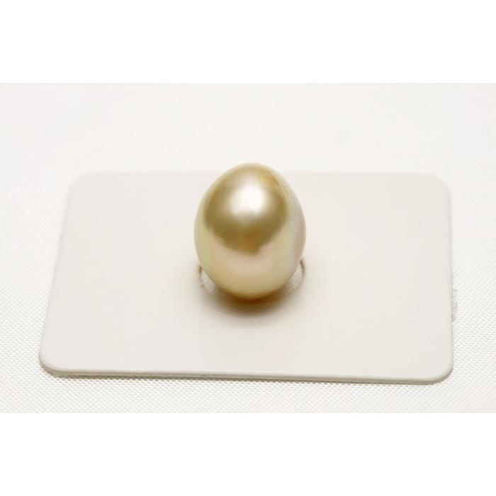 南洋白蝶真珠パールルース 両穴 13mm ナチュラルゴールドカラー 