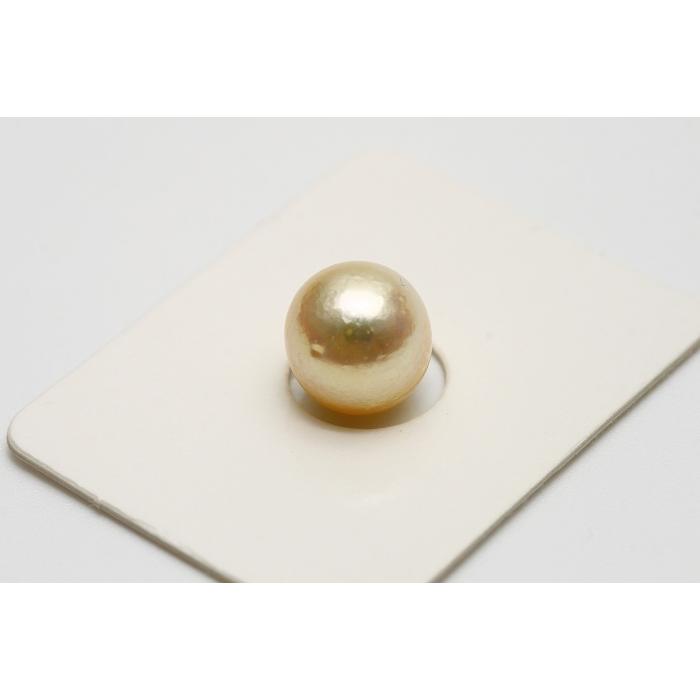 アコヤ真珠パールルース 9.0-9.5mm 無調色 ピンクゴールドカラー 