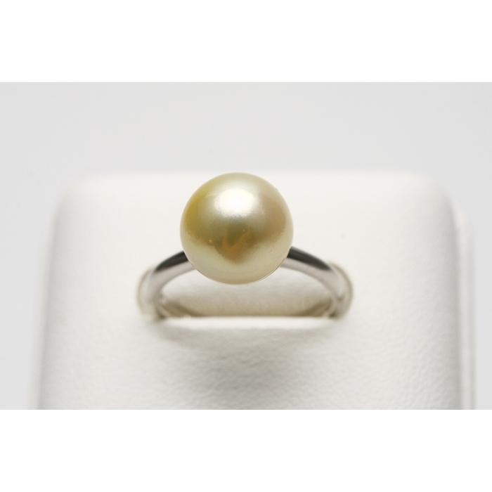 アコヤ真珠パールリング【指輪】　10.5-11.0mm　無調色　ピンクグリーン アコヤ真珠パールリング【指輪】 10.5-11.0mm 無調色 ピンク
