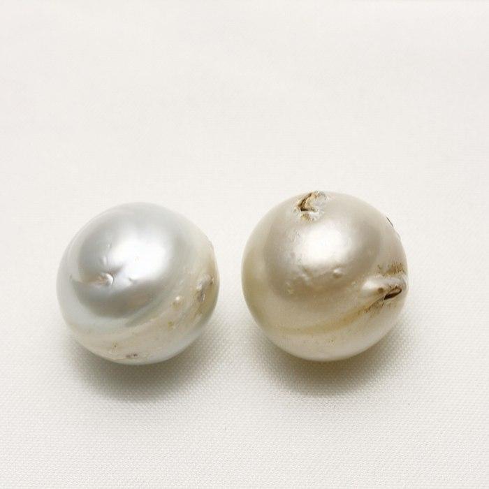 南洋白蝶真珠パールルース 2ピース 16mm ホワイトカラー : 真珠倶楽部