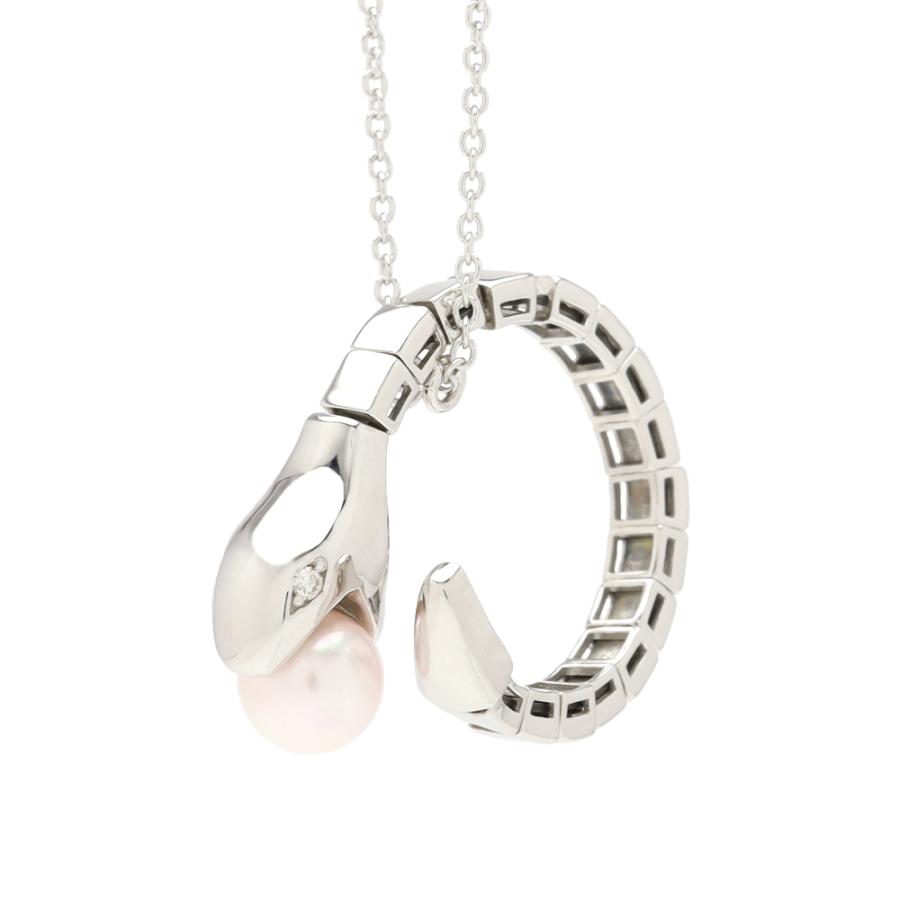 あこや本真珠 ネックレス パール ダイヤモンド シルバー silver 蛇 
