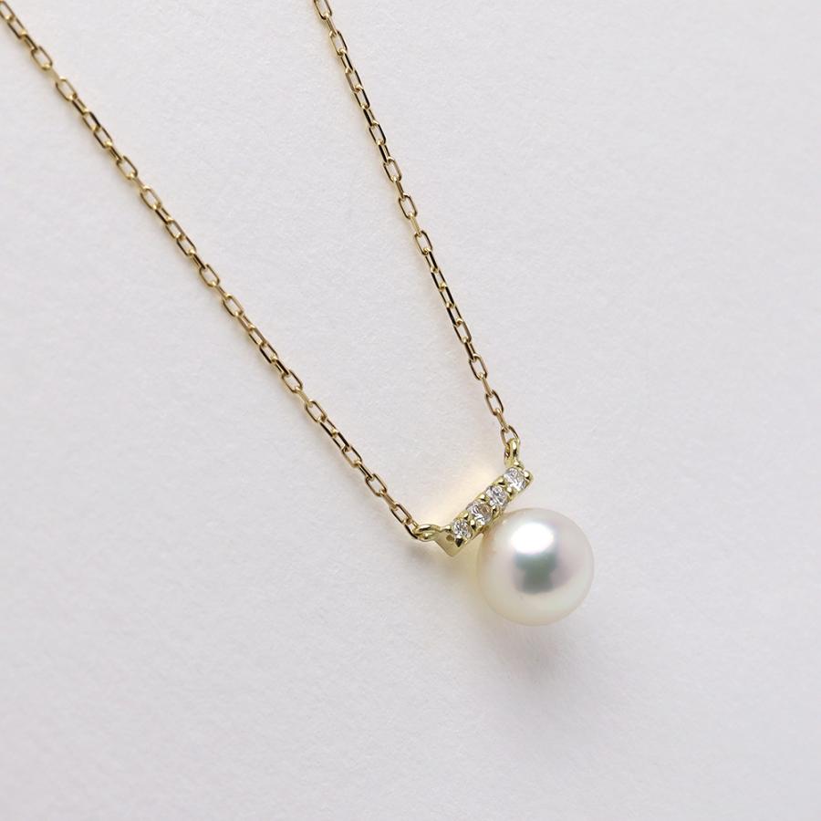 あこや 本真珠 ペンダント ネックレス k18 18k 18金 アコヤ あこや真珠 
