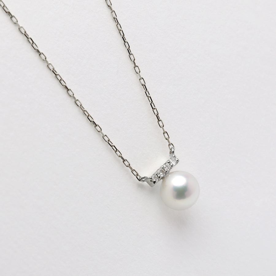 あこや 本真珠 ペンダント ネックレス pt900 プラチナ アコヤ あこや真珠 パール レディース 普段使い 上品 シンプル 送料無料 プレゼント ギフト ジュエリー puの画像