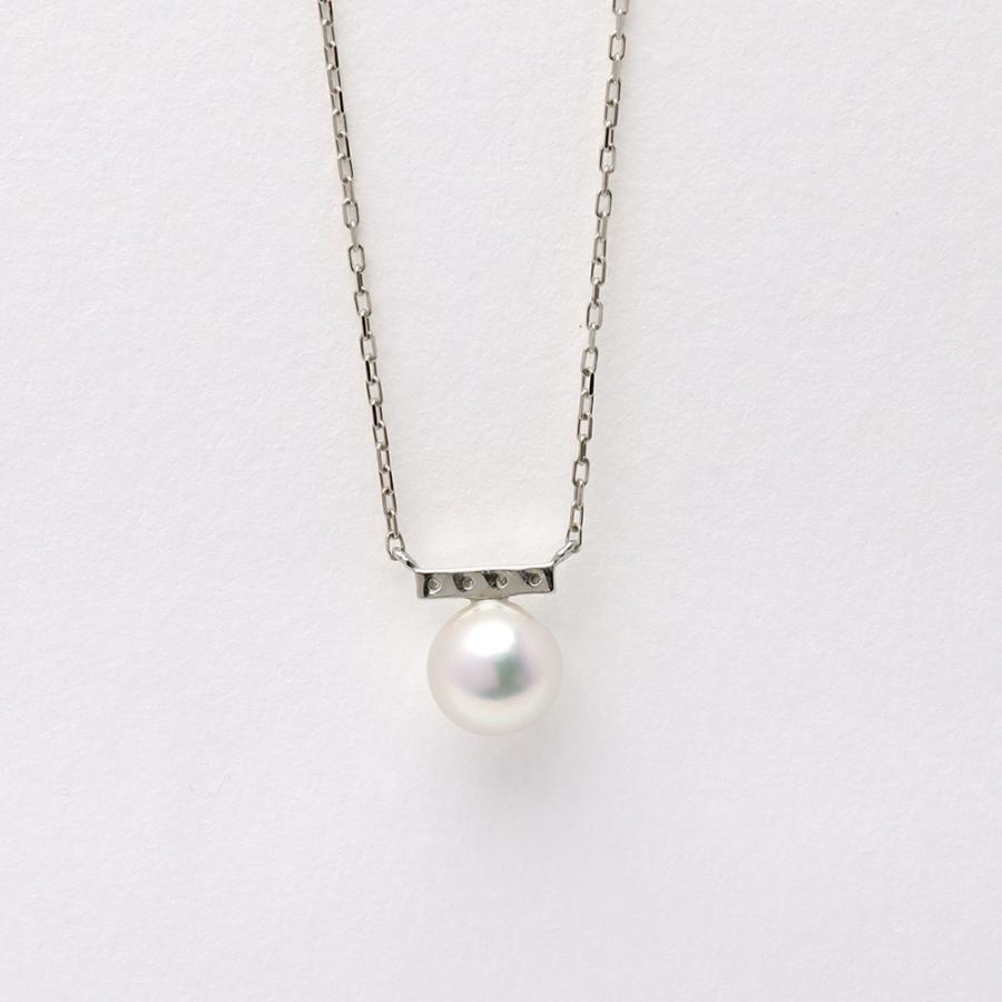 あこや 本真珠 ペンダント ネックレス pt900 プラチナ アコヤ あこや真珠 パール レディース 普段使い 上品 シンプル 送料無料 プレゼント ギフト ジュエリー puの画像