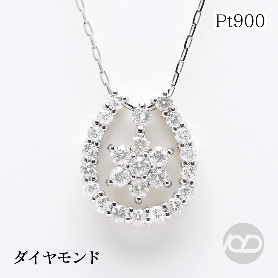 ホースシュー ネックレス 馬蹄 3way ダイヤモンド プラチナ pt900