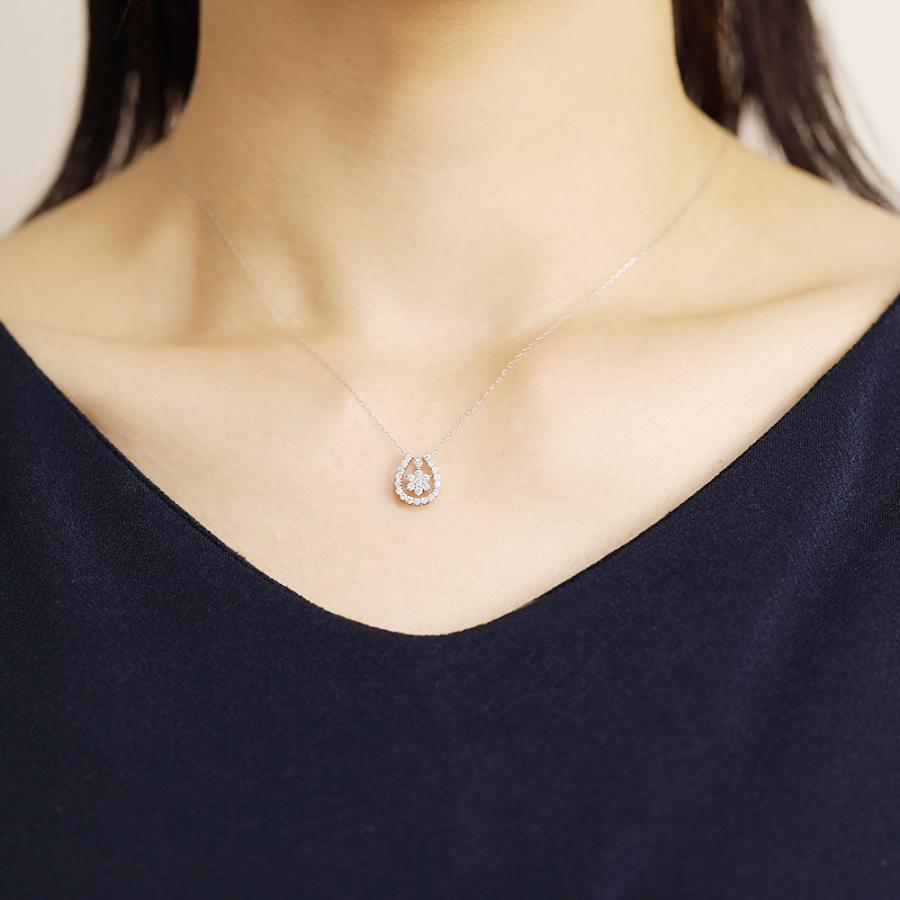 ホースシュー ネックレス 馬蹄 3way ダイヤモンド プラチナ pt900 pt850 ダイヤ 0.30ct レディース 普段使い カジュアル オフィス プレゼント ギフト pu_8