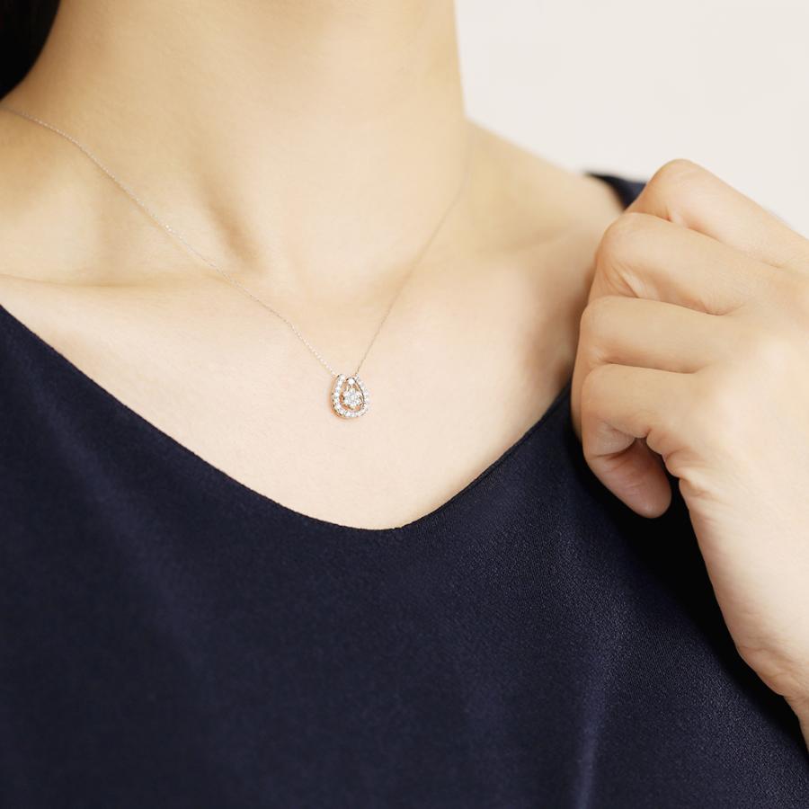 ホースシュー ネックレス 馬蹄 3way ダイヤモンド プラチナ pt900 pt850 ダイヤ 0.30ct レディース 普段使い カジュアル オフィス プレゼント ギフト pu_9