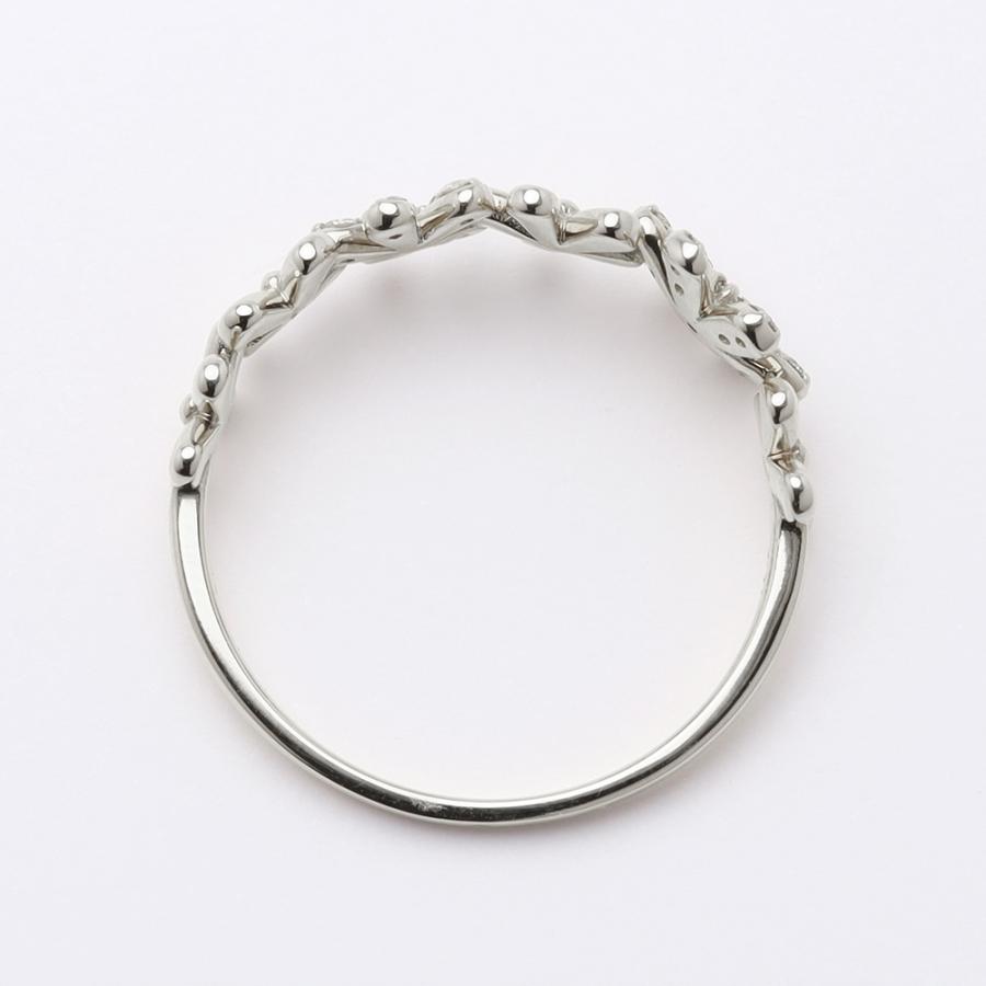 pt900 ダイヤモンド リング フラワーモチーフ 花 プラチナ レディース ダイヤ 0.10ct プレゼント ギフト ジュエリー puの画像