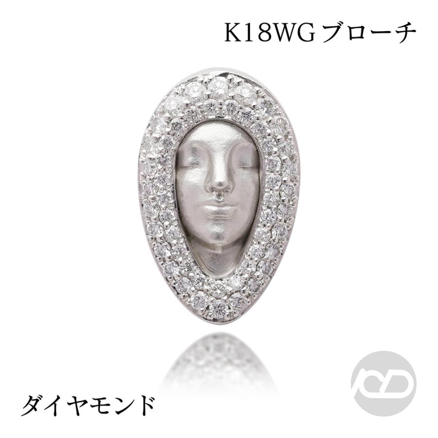 ダイヤモンド ラペルピン ピンズ ピンブローチ フェイス 顔 ダイヤ