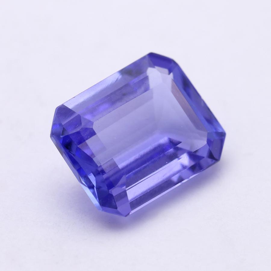 タンザナイト ルース 1.51ct 天然 タンザ オクタゴンカット 宝石 カラーストーン 半貴石 12月誕生石 高品質 1点物 大きめ ハンドメイド用 ジュエリーの画像