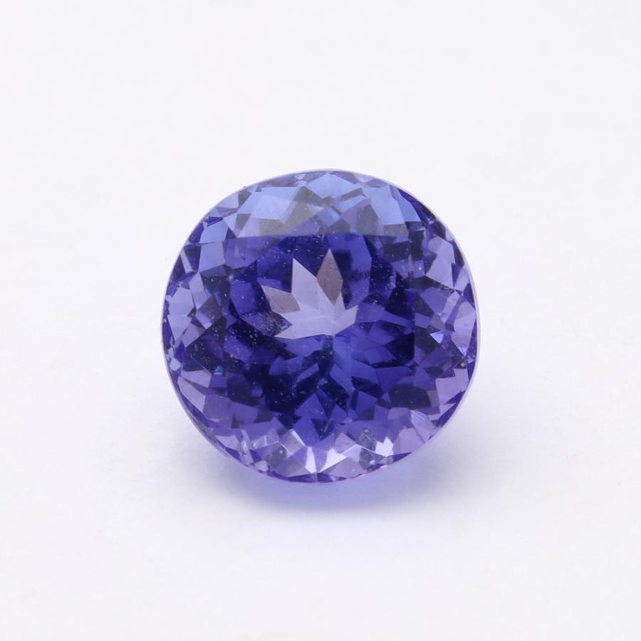 天然タンザナイト[ATnCk]ラウンドシェイプ　ルース　0.85カラット タンザナイト ルース ラウンドカット 直径7mm 2.19ct 天然 タンザ 宝石