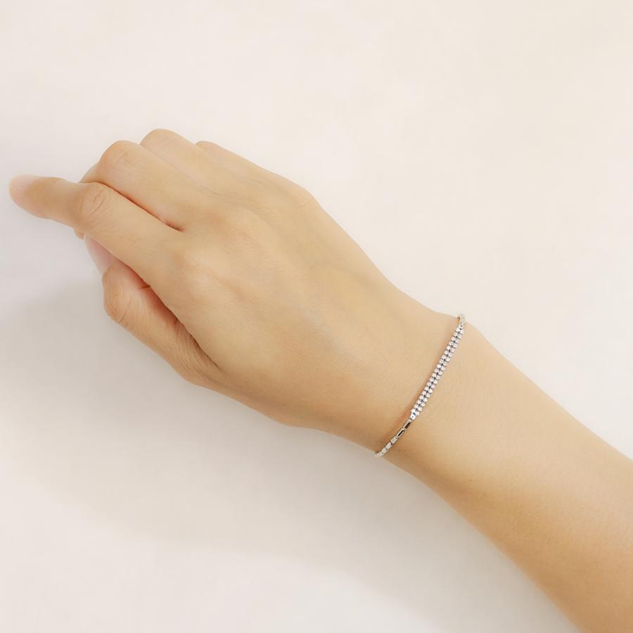 プラチナ バングル ブレスレット ダイヤモンド 0.50ct ダイヤ pt950
