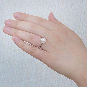 パールリング 普段使い パール リング 真珠リング あこや本真珠