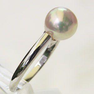 PT900 本真珠　12号 指輪　リング　レディース　プラチナ パール リング プラチナ pt900 真珠 指輪 本真珠 6月誕生石 冠婚