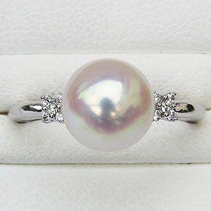 【早い者勝ち】 パールリング 普段使い パール リング プラチナ 真珠 指輪 本真珠 花珠 ダイヤモンド 冠婚葬祭 保証書付 フォーマル プレゼント ギフト ご褒美 自分買い p 【PET2556771936】(92394円)