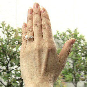 パール リング プラチナ pt900 真珠 指輪 本真珠 あこや 花珠