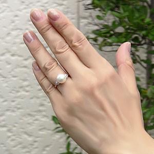 日本未発売 送料無料 プレゼント クリスマス プレゼント 冠婚葬祭 花珠 ホワイトゴールド ダイヤモンド あこや真珠 花珠真珠 真珠 指輪 18金 K18 K18 リング パール 普段使い パールリング ラッピング レディースアクセサリー