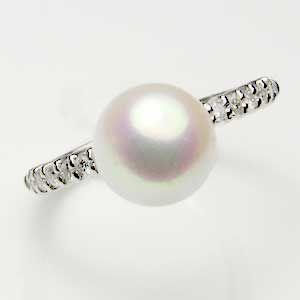 パールリング 普段使い パール リング あこや真珠 真珠リング