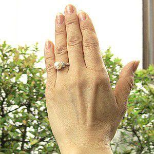 パールリング 普段使い パール リング 真珠 あこや真珠 ダイヤモンド ホワイトゴールド パール リング 冠婚葬祭 送料無料 プレゼント ギフト 自分買い puの画像