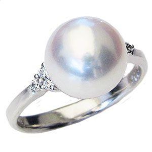 パールリング 普段使い パール リング 真珠リング 真珠 指輪 ホワイト