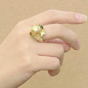 「送料無料・年末感謝」 パール 指輪 真珠 リング 真珠 指輪 リング 南洋真珠 k10 ゴールド ダイヤモンド 送料無料 フォーマル 人気 プレゼント ギフト ご褒美 自分買い 【MYK2984060358】(107835円)