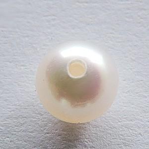 パールルース 真珠ルース 本真珠 パール 4mm 両穴 貫通穴 パーツ 材料