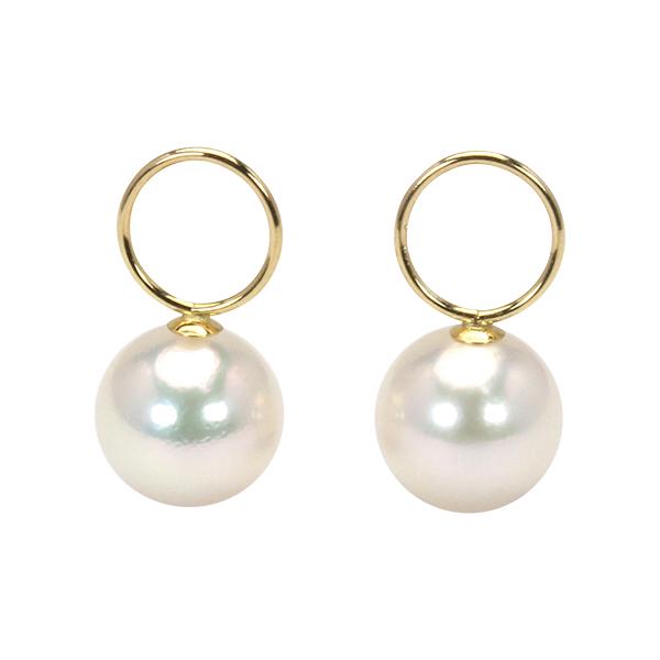 チャーム パールチャーム 真珠チャーム あこや アコヤ ピアス用