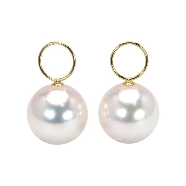 パールチャームピアス チャーム パールチャーム 真珠チャーム あこや アコヤ ピアス用