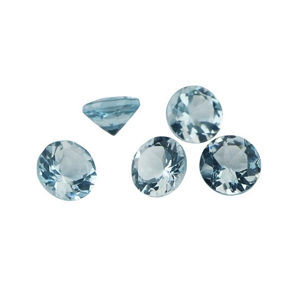 アクアマリン 天然アクアマリン ルース 宝石 ストーン ラウンド 3mm