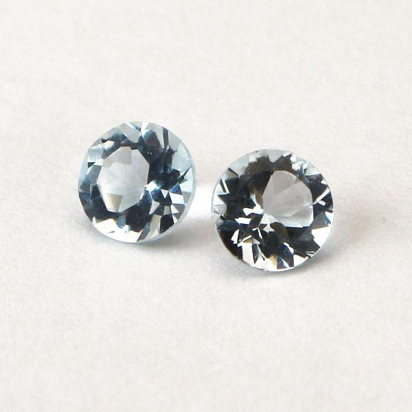 アクアマリン 天然アクアマリン ルース 宝石 ストーン ラウンド 3mm