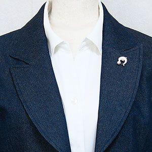 ブローチ ドルフィン イルカブローチ パール 真珠 ピンブローチ