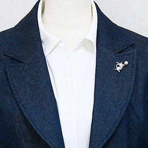 ブローチ 猫 ねこ ネコブローチ パールブローチ ピンブローチ ピンズ ラペルピン 真珠ブローチ キャットブローチ 送料無料 プレゼント ギフト 自分買いの画像