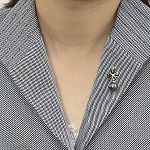 ブローチ 花 真珠ブローチ パールブローチ パール 真珠 ピンブローチ ブラックパール タヒチ黒蝶真珠 黒蝶貝 フラワー 花モチーフ プレゼント ギフト puの画像