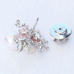 ブローチ 花 真珠 パール パールブローチ ピンズ あこや本真珠