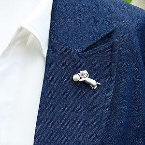 ブローチ パール あこや真珠パール ピンブローチ ラペルピン シルバー