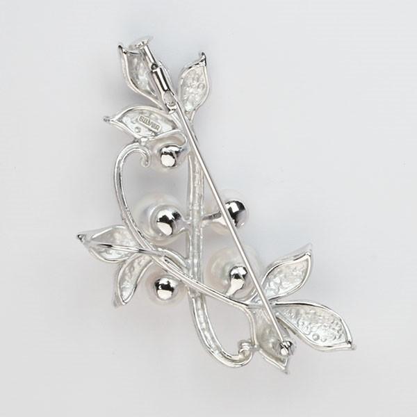 パール ブローチ パールブローチ 真珠ブローチ フォーマル 本真珠