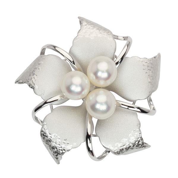 パール ブローチ パールブローチ 真珠ブローチ フォーマル 本真珠