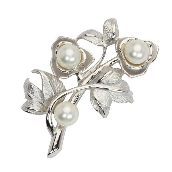 パール ブローチ パールブローチ 真珠ブローチ フォーマル 本真珠
