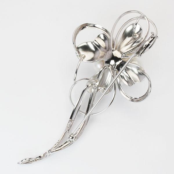 パール ブローチ 真珠ブローチ フォーマル 本真珠 あこや アコヤ