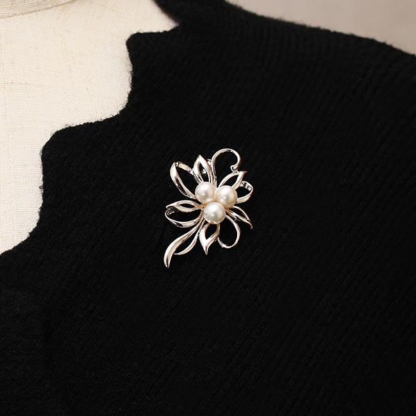 パール ブローチ フォーマル 真珠 コサージュ 本真珠 あこや アコヤ 7