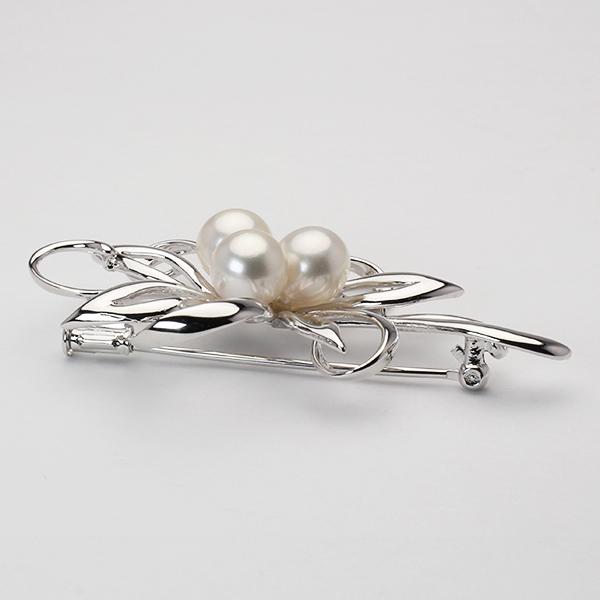 パール ブローチ フォーマル 真珠 コサージュ 本真珠 あこや アコヤ 7