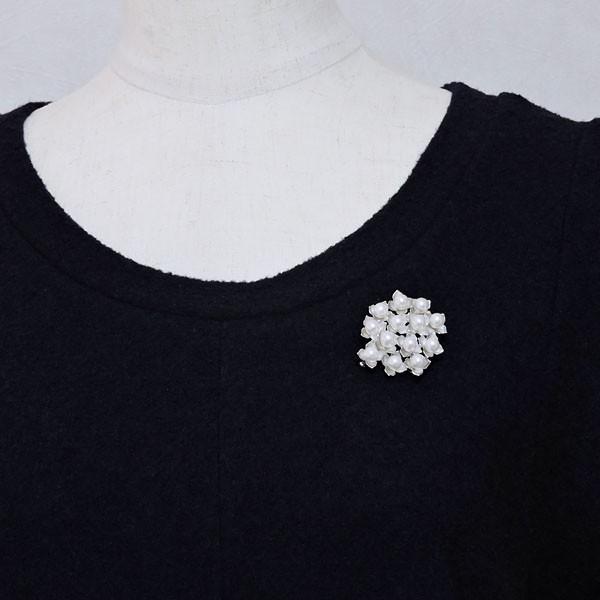 パール ブローチ パールブローチ フォーマル 花 紫陽花 モチーフ あこや本真珠 レディース ジュエリー プレゼント ギフト ご褒美 自分買い pu | ブランド登録なし | 02