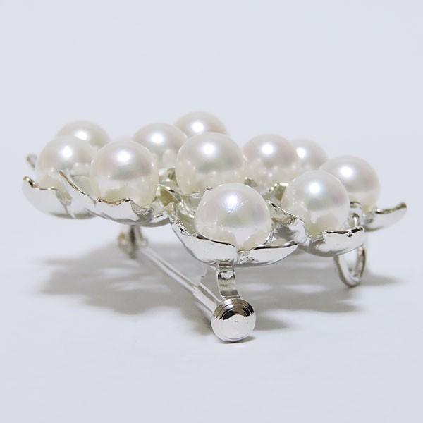 パール ブローチ パールブローチ フォーマル 花 紫陽花 モチーフ あこや本真珠 レディース ジュエリー プレゼント ギフト ご褒美 自分買い pu | ブランド登録なし | 03