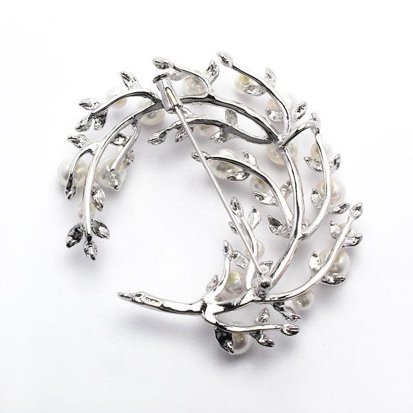 パール ブローチ フォーマル アコヤ真珠 コサージュ サークル 真珠